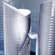 Illustration for article titled A UFO Crashed Between Two Batik-Patterned Skyscrapers